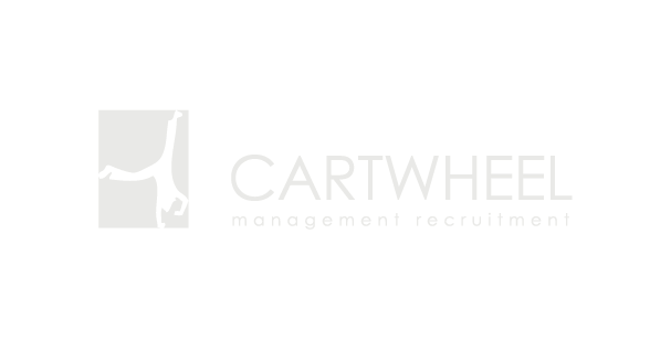 Cartwheel Recruitment logo, designed by Made Agency, featuring modern typography in a grey.