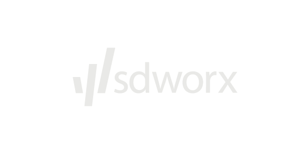 sdworx logo in grey, highlighting Made Agency as one of their valued agency partners